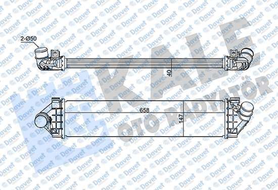 ORJINAL 8V619L440AC Ara Soğutucu Ford Focus 2003>